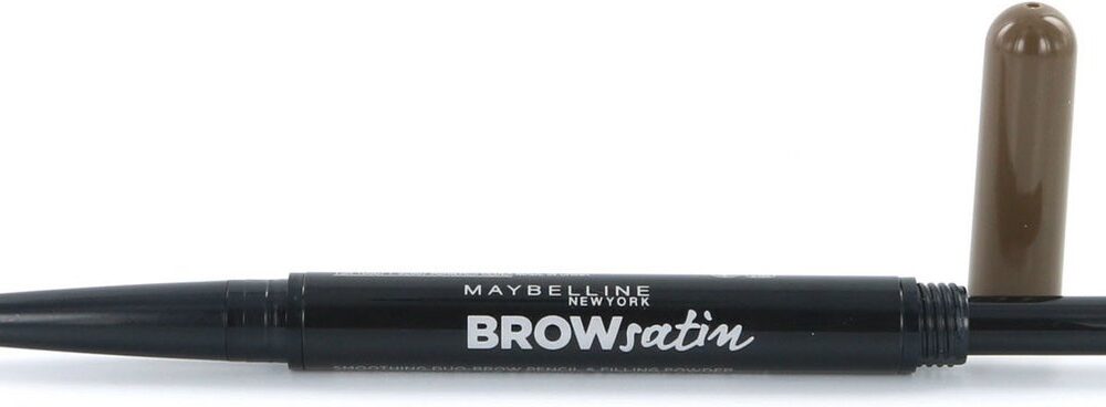 Maybelline Brow Satin Duo - 02 Medium Brown - Bruin - Wenkbrauwpotlood en poeder