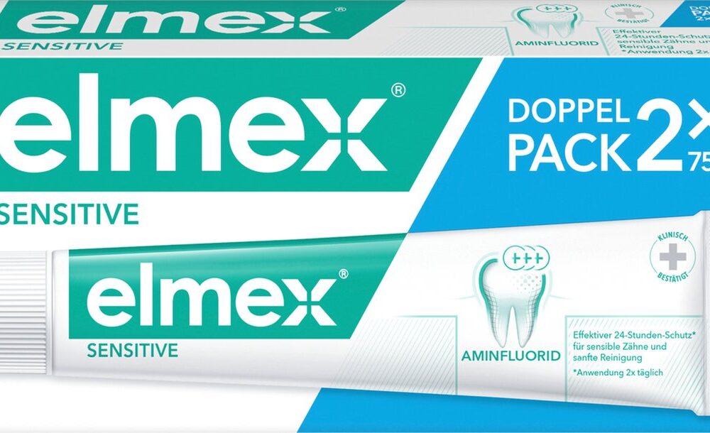 elmex Tandpasta gevoelig dubbelpak (2 x 75 ml), 150 ml