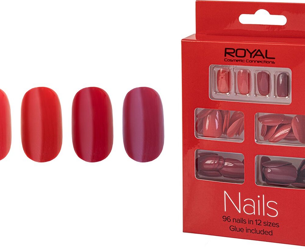 Royal 97 Nails with Glue - Reds