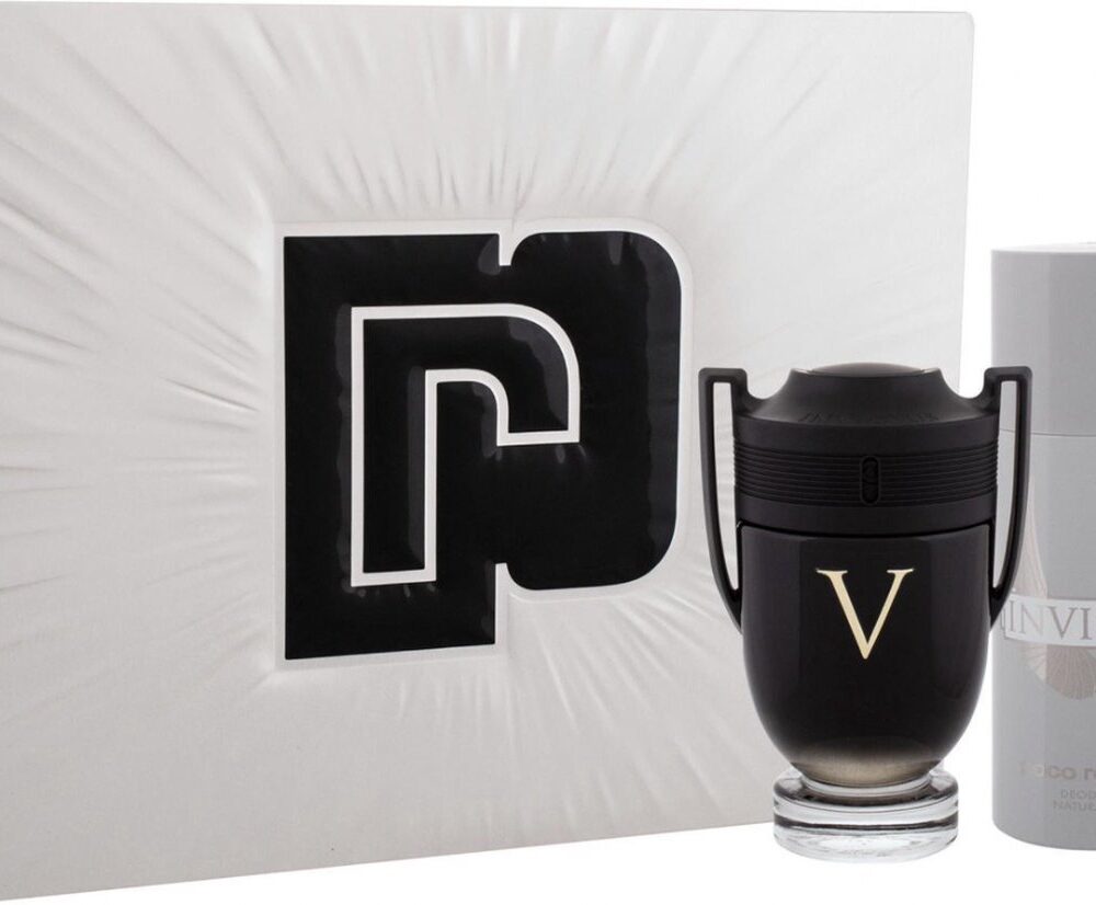 Paco Rabanne Invictus Victory giftset - 100 ml eau de parfum spray + 150 ml deospray – cadeauset voor heren