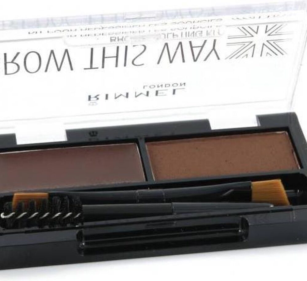 Rimmel Brow This Way Eyebrow Kit - 003 Dark Brown