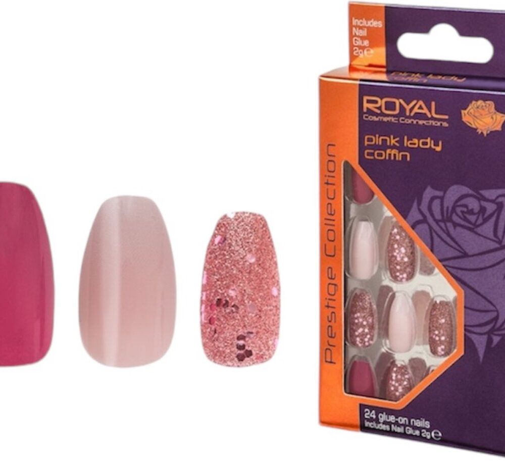 Royal Nepnagels Pink Lady Coffin min rose 24stuks