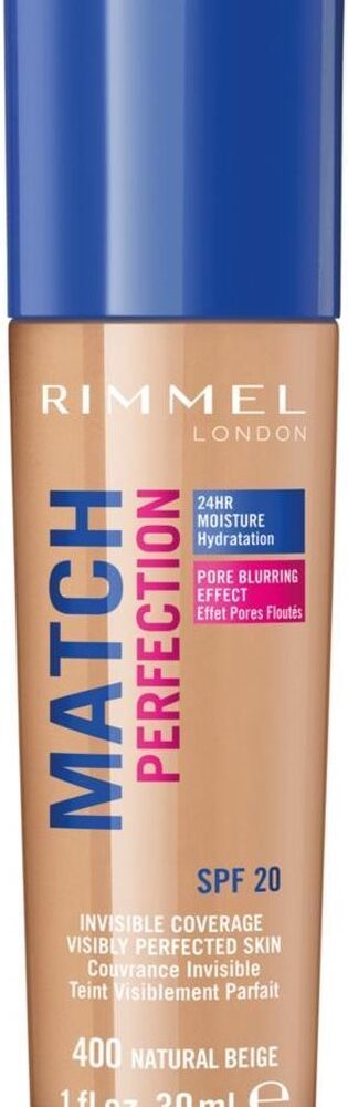 Rimmel London Match Perfection SPF20 Foundation - 400 Natural Beige