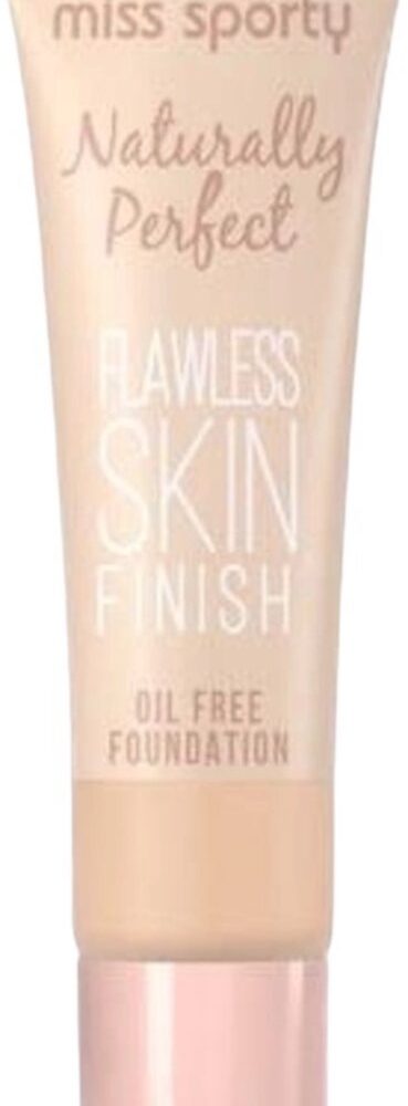 Miss Sporty Naturally Perfect Foundation 091 Pink Ivory Flawless Skin Finish Oil Free
