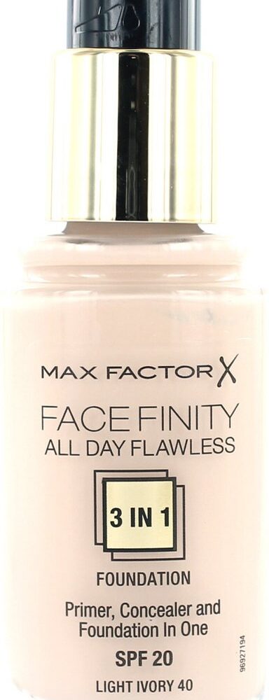Max Factor Facefinity All Day Flawless 3-in-1 Liquid Foundation - 040 Ivory