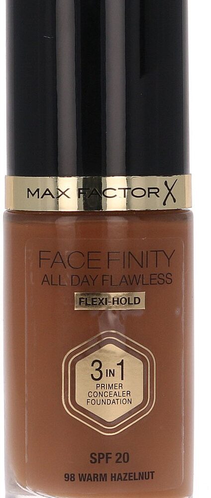 Max Factor Facefinity All Day Flawless 3-In-1 Vegan Foundation 098 Warm Hazelnut