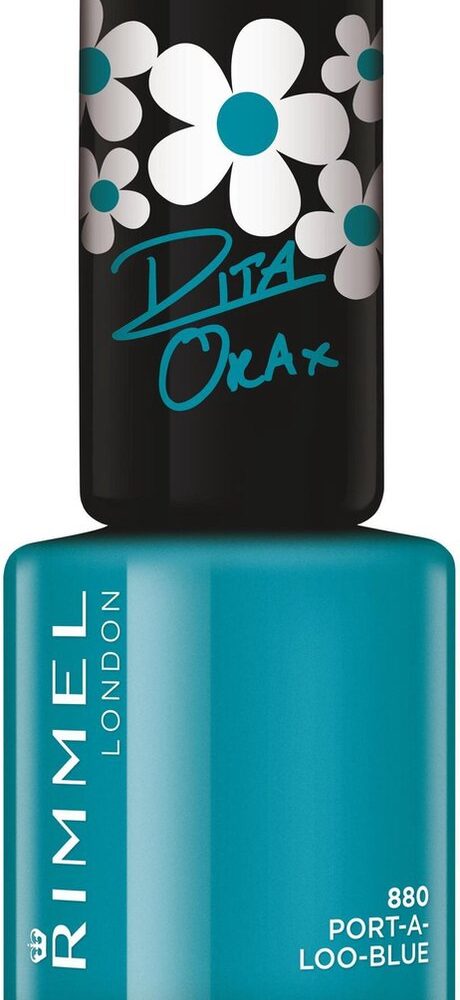 Rimmel London 60 seconds supershine nailpolish Rita Ora Collection - 880 Port-A-Loo Blue - Nagellak