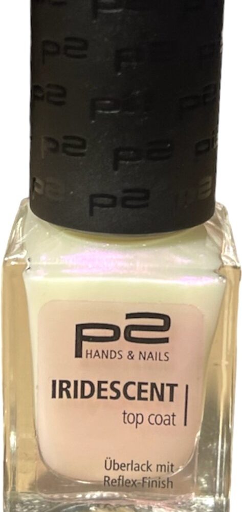 P2 Cosmetics EU Iridescent Top Coat met Parelmoer Finish 10ml
