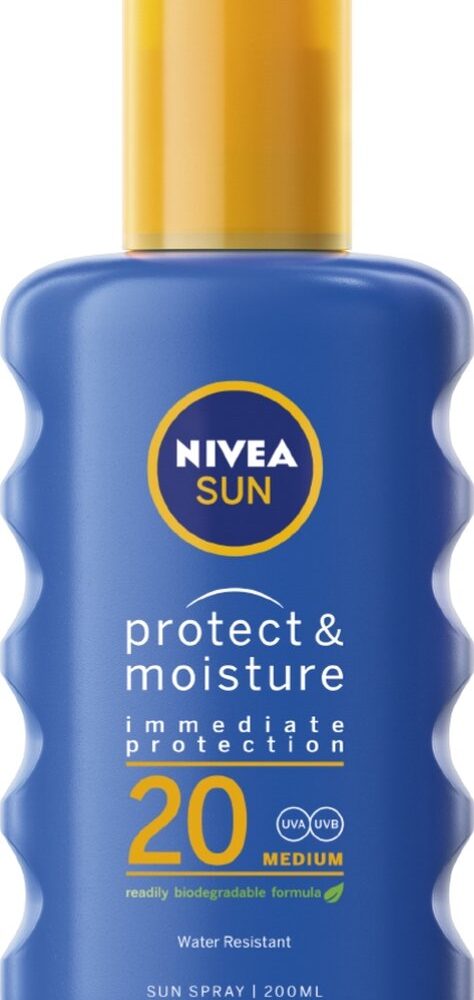 Nivea Sun Protect & Moisture 48h 20 SPF Medium 200ml
