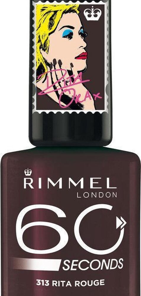 Rimmel London 60 Seconds Colour Rush by Rita Ora - 313 Dark Red - Nagellak