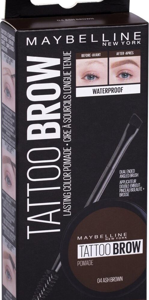 Maybelline - Eye Gel Eye Aid Tattoo Brow (Pomade) 4 g 04 Ash Brown -