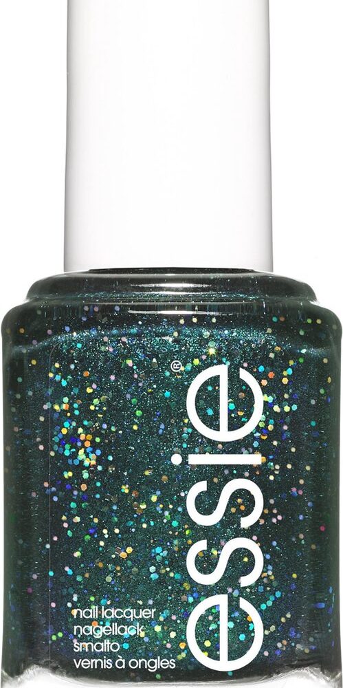 Essie Winter Collection Nagellak – 669 Under Wraps - Groene Glitter Nagellak