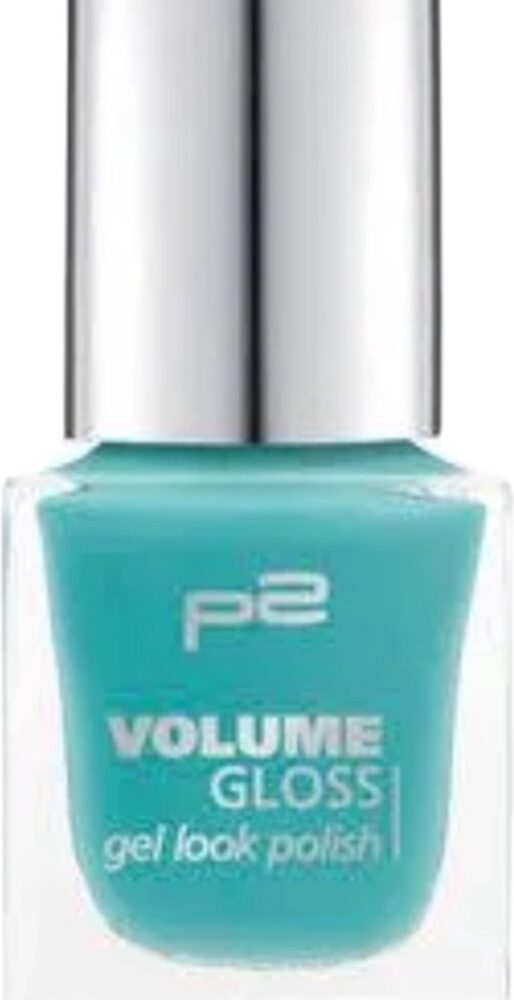 P2 EU Cosmetics Nagellak Volume Gloss Gel Look 420 Hidden Mermaid Turquoise 12ml