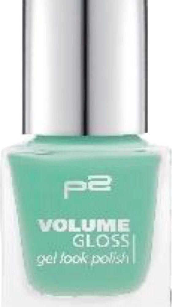 P2 EU Cosmetics Volume Gloss Gel Look Nagellak 510 scheme architect light Turquoise 12ml