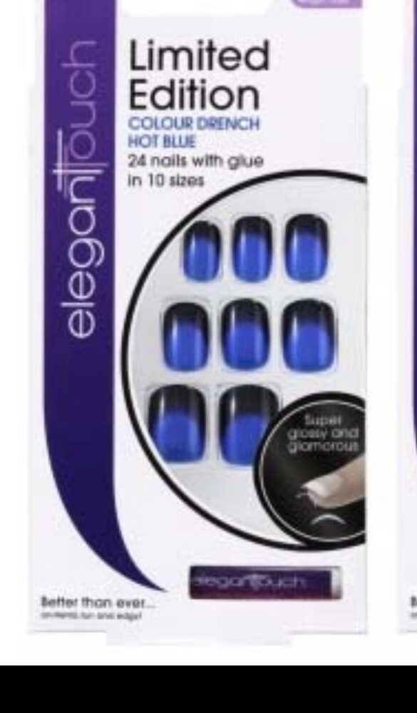Elegant Touch Kunstnagels Colour Drench Hot Blue 24