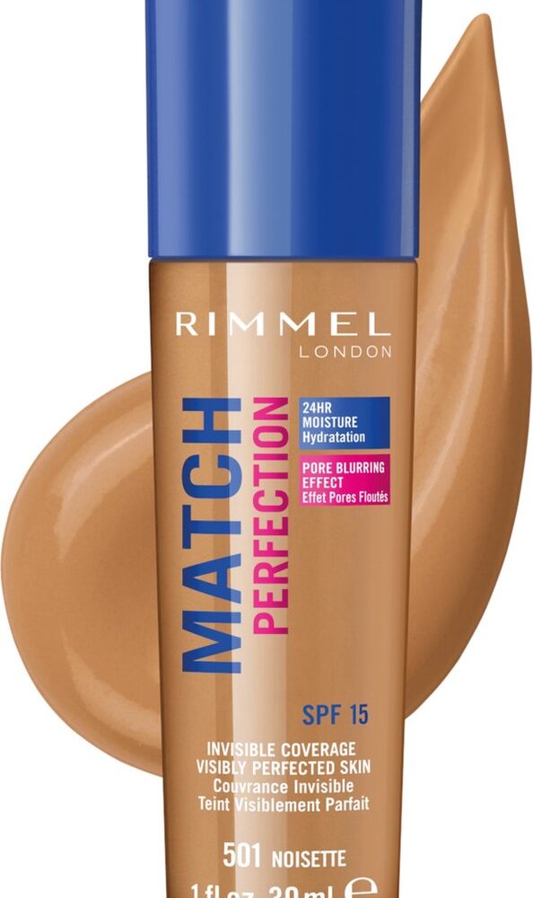 Rimmel London Match Perfection Foundation 501 Noisette