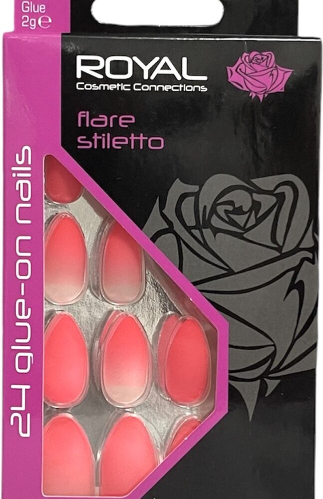 Royal Flare Stiletto Nepnagels 24stuks