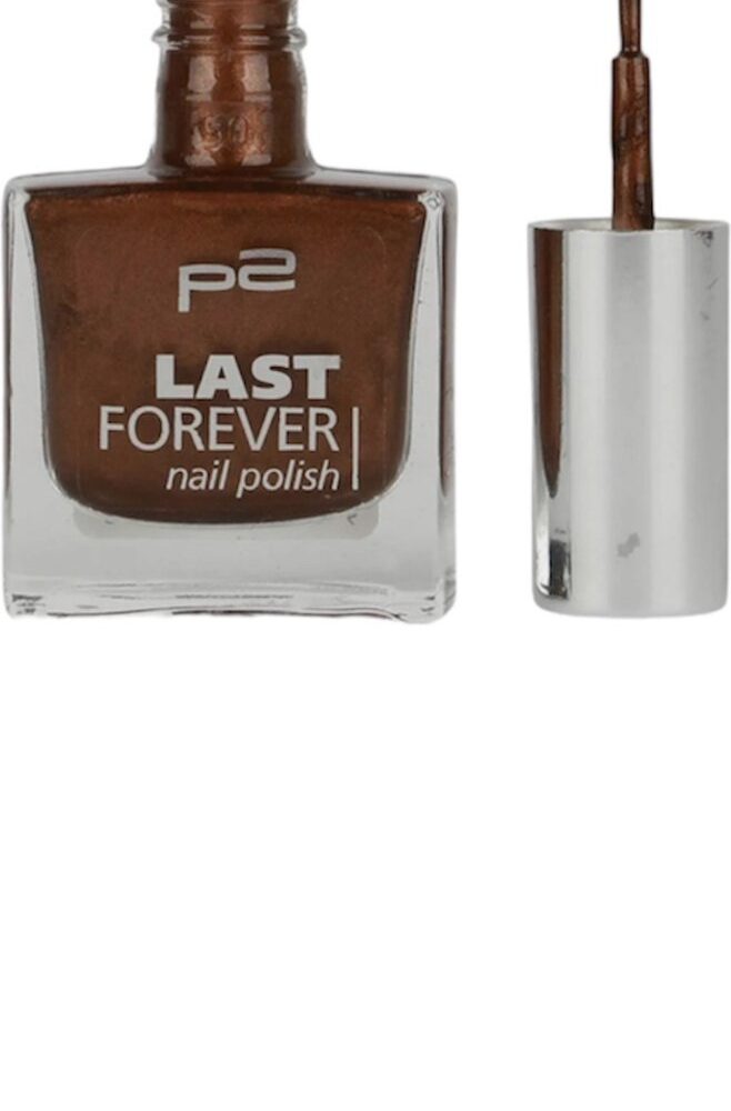 P2 EU Cosmetics Last Forever Nagellak 021 Amber Amour 11ml Bruin goud