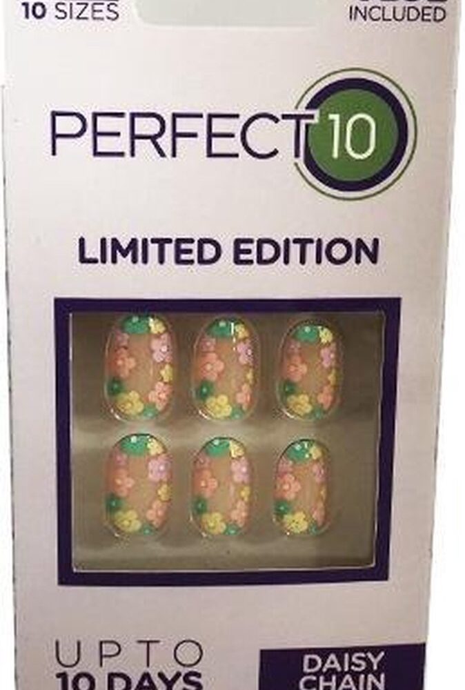 Perfect10: full cover nageltips, Daisy Chain