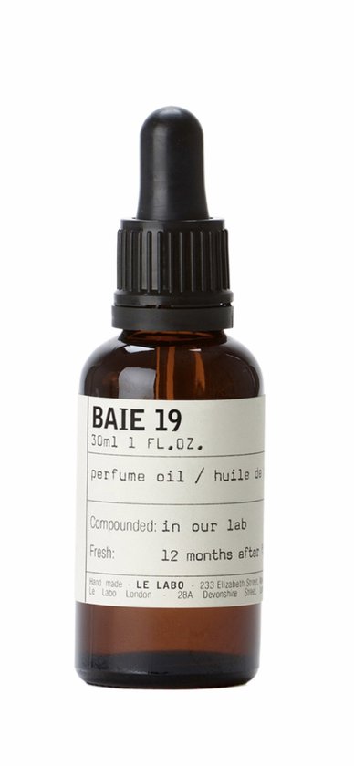 Le Labo Grasse New York BAIE 19 Parfum Oil / olie Parfum Huile de Parfum 30ml