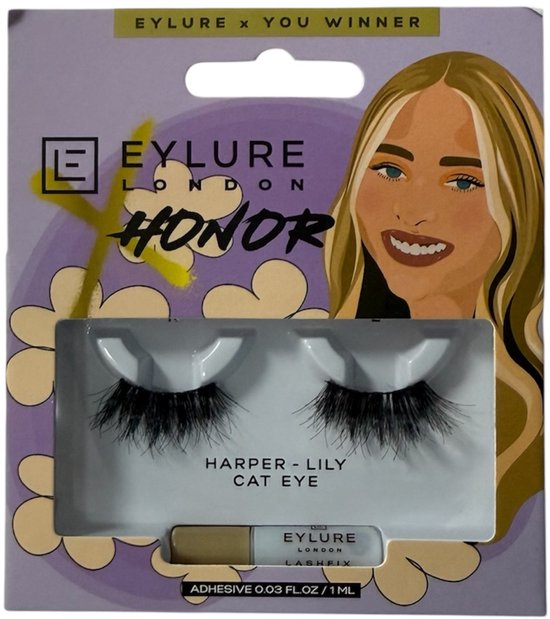 Eylure London wimpers Honor Harper Lily Cat Eye + lijm